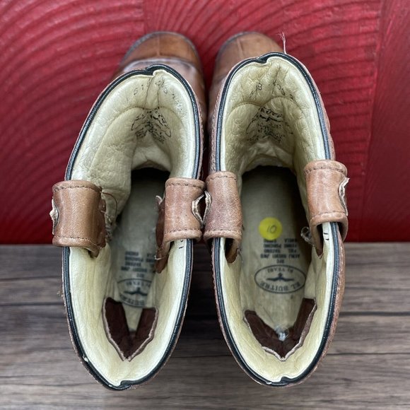 EL BUITRE VIERI Boots Hornback Crocodile Western Cowboy brown WMS Mex 26.5 US 10 - Picture 6 of 9